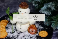 New year's snack snowman...