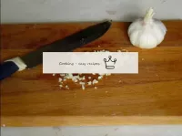 Grind the garlic. You can use a garlic press. ...