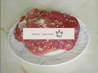 Das Fleisch wird gut gewaschen, von den Filmen ger...