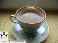 Cocoa and milk is ready!Enjoy your meal!...