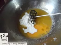 How to make sour cream dough: Oil with sugar is gr...