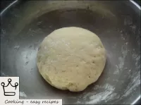Then knead the dough quickly with your hands. Befo...