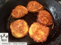 Then fry the pumpkin fritters on the other side fo...