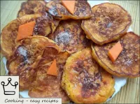 Pumpkin fritters are ready. Serve the fritters hot...