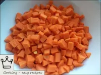 Pumpkin is peeled and cut into cubes or bars. ...