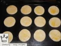 Grease crumbs with egg yolk (you can sprinkle with...