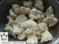 Cauliflower is divided into inflorescences. ...