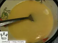 Melt the margarine and cool it slightly. ...