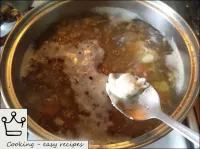 Separate small dumplings with a teaspoon, trying t...