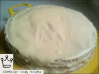 Top the curd cake with the same filling and put in...