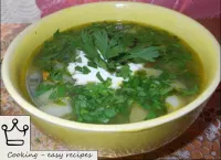 Potato soup with sorrel...