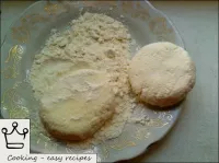 Divide the dough into portions. Form cheesecakes a...