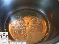 Syrup is boiled. To do this, water is added to the...