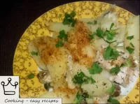 Potatoes baked with fish...