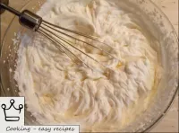 Whisk sour cream with icing sugar until thick foam...