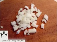 Peel and chop the onions. Fry the finely chopped b...