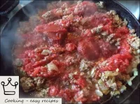 Add tomatoes, tomato paste, spices and spices. ...