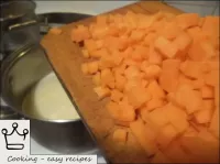 Put the prepared pumpkin (or squash) in boiling mi...