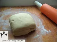 After a while, the dough can be rolled out and piz...