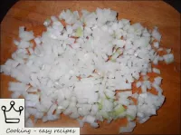 Cut the onions into cubes. ...