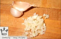 Finely chop the garlic. ...