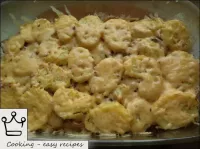 Meat casserole with mushrooms and potatoes is read...