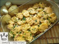 Meat casserole with mushrooms and potatoes...