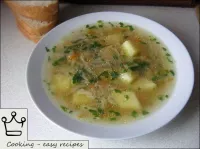 The simplest soup is ready. Enjoy your meal!...