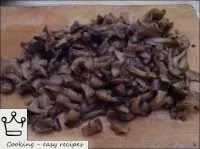 Drain the liquid from the mushrooms. Select severa...