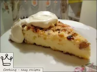 Cut the cheesecake into portions and serve with so...