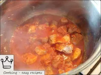 Heat vegetable oil or fat in a saucepan or Kazan. ...
