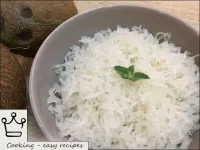 Once cooled, the coconut filling can be used to ba...