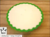 Sour cream jelly is poured into molds or creams. P...