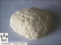 Knead a cool, elastic dough (from the edges to the...