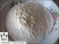 How to make dumpling dough with egg: The flour is ...