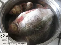 Fill the crucian carp with water (2L), bring to a ...