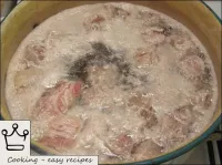 Cook the meat broth. To do this, pour cold water o...