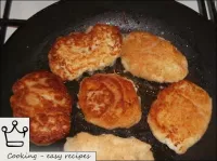 Then turn the cutlets and fry pollock fish cutlets...
