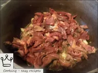Chopped onions and offal (lung, liver or heart), c...