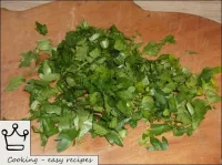 Finely chop the parsley. Also finely chop spring o...