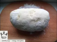 Then knead the dough with your hands, adding some ...