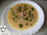 Chicken puree soup...