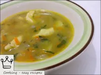 Potato soup with ukrainian galushki...