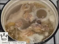 Cook chicken. To do this, pour it with water so th...