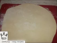 Knead the dough well. Leave one-fourth of it for m...