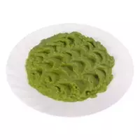 Mashed green peas...