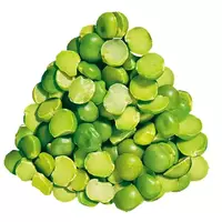 Dried green peas...